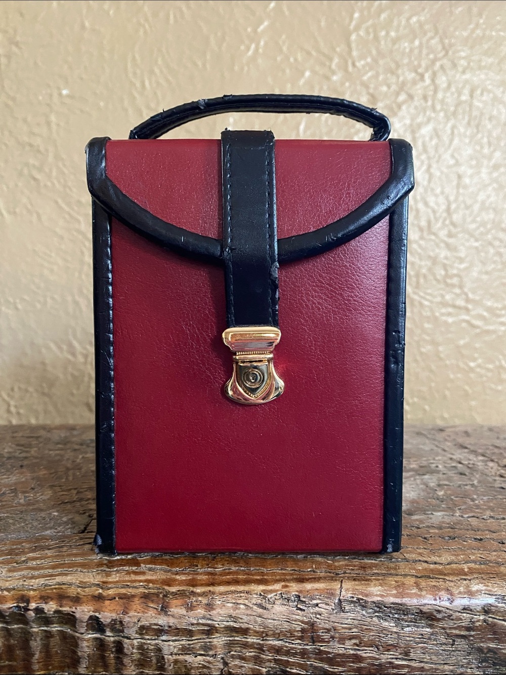 ♥️Vintage🖤DePalma Leather Travel Jewelry Case - Picture 2 of 14